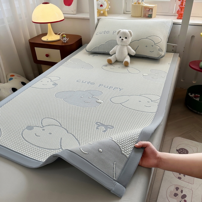 91家纺网 家纺一手货源 找家纺 （总）爱思凯家纺 2025新款【学生】豆豆席-灵萌系列-床席款