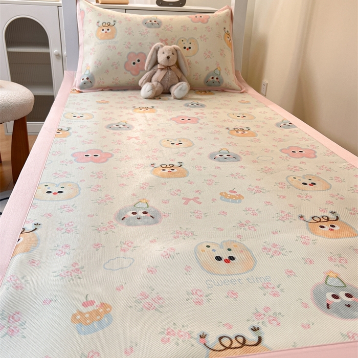 91家纺网 家纺一手货源 找家纺 久云居 2025新款冰藤席宿舍凉席席子 粘豆包