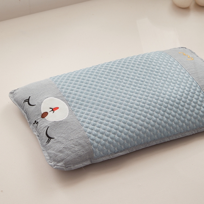 91家纺网 家纺一手货源 找家纺 （总）幸运草  2025新款凉豆豆全荞麦壳儿童枕芯夏天卡通可爱荞麦凉枕