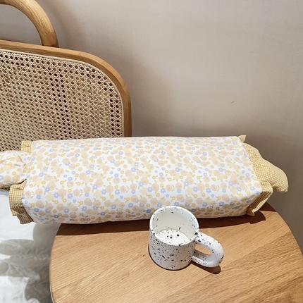 91家纺网 家纺一手货源 找家纺 （总）伟邦枕芯 2025新款全棉双层纱小碎花兔兔荞麦枕