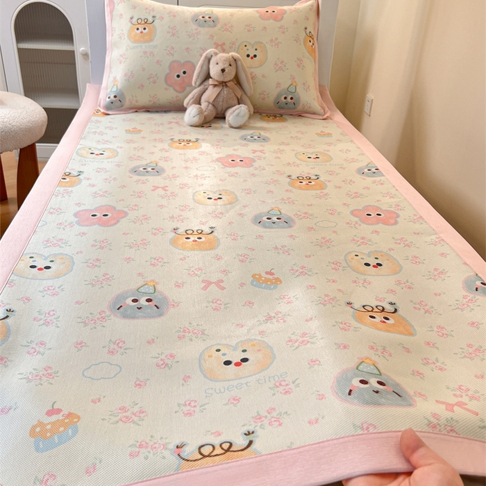 91家纺网 家纺一手货源 找家纺 久云居 2025新款冰藤席宿舍凉席席子 粘豆包