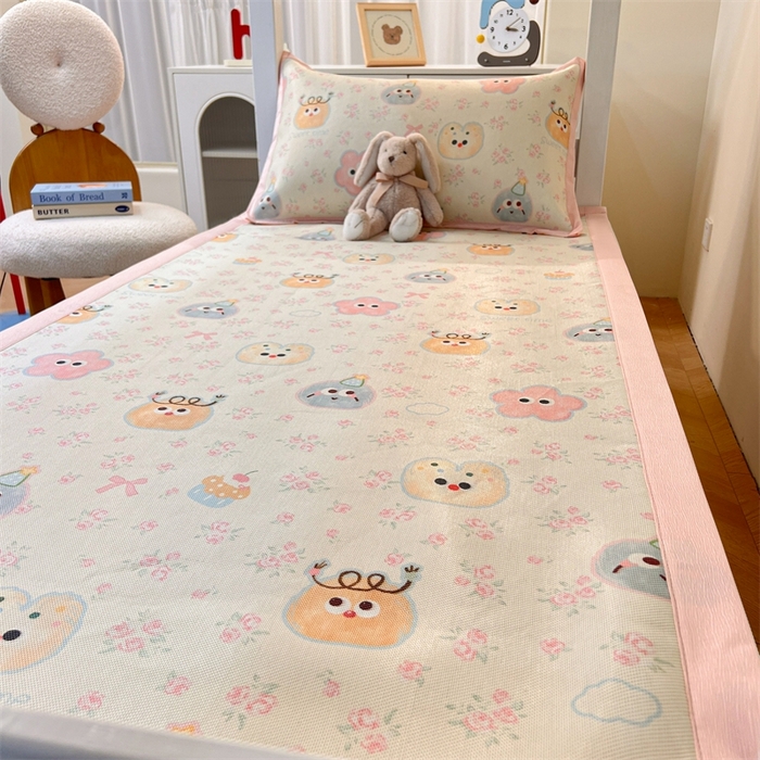 91家纺网 家纺一手货源 找家纺 久云居 2025新款冰藤席宿舍凉席席子 粘豆包