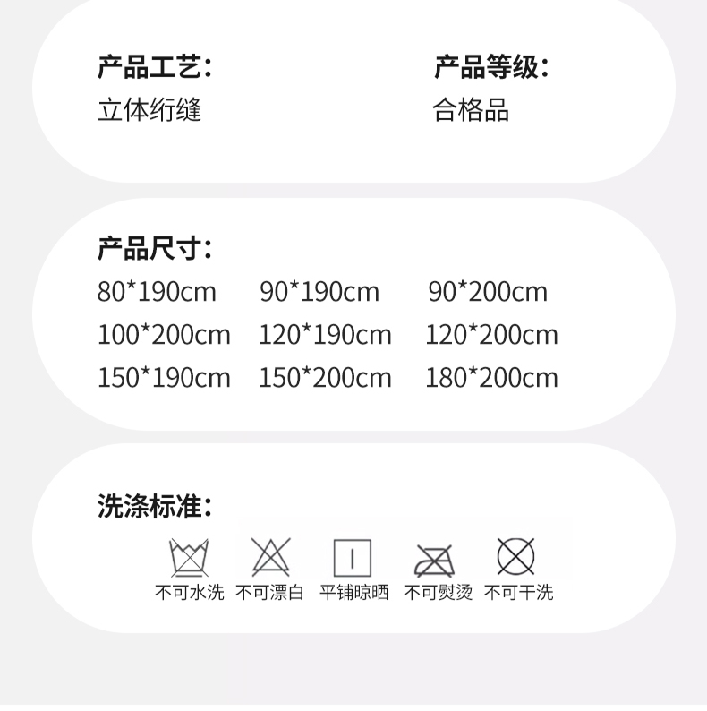 91家纺网 家纺一手货源 找家纺 鑫梦莱 2025新款针织棉乳胶记忆海绵床垫-LOVE系列学生款 波浪白蓝（厚约6cm）