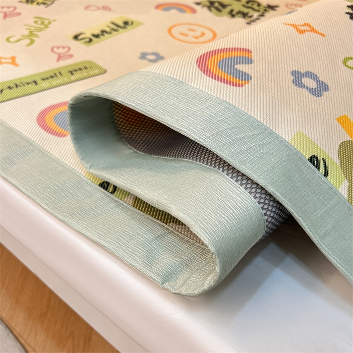 91家纺网 家纺一手货源 找家纺 久云居 2025新款冰藤席宿舍凉席席子 放下焦绿