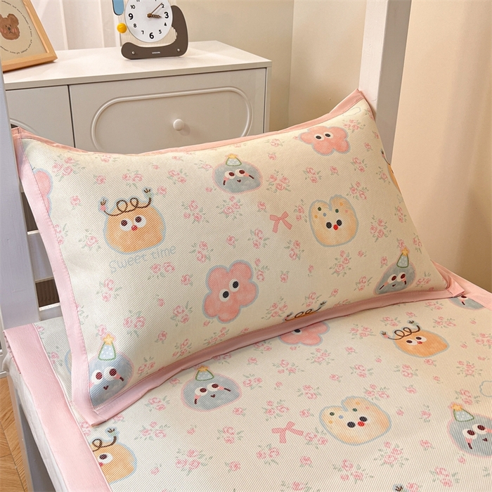 91家纺网 家纺一手货源 找家纺 久云居 2025新款冰藤席宿舍凉席席子 粘豆包