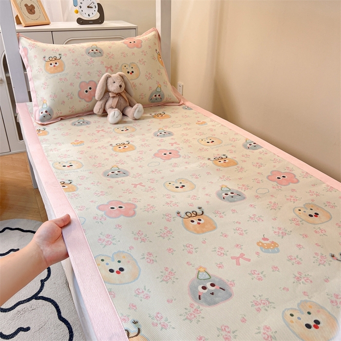 91家纺网 家纺一手货源 找家纺 久云居 2025新款冰藤席宿舍凉席席子 粘豆包