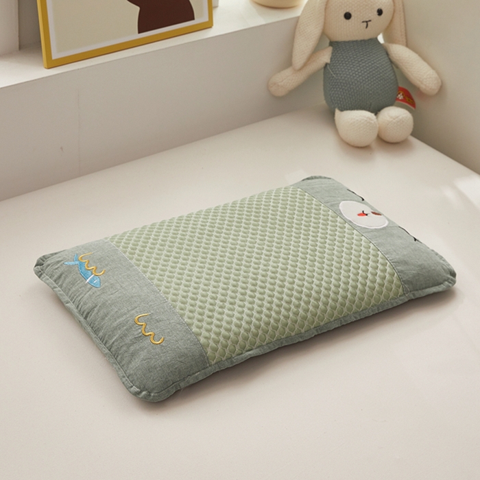 91家纺网 家纺一手货源 找家纺 （总）幸运草  2025新款凉豆豆全荞麦壳儿童枕芯夏天卡通可爱荞麦凉枕