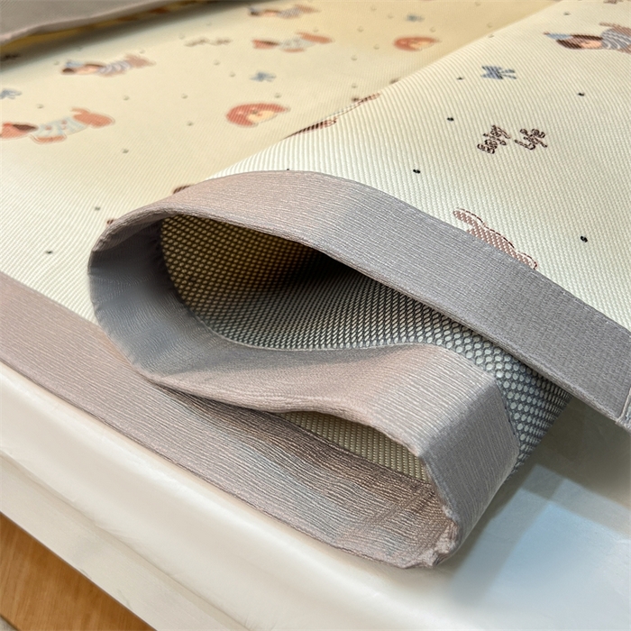 91家纺网 家纺一手货源 找家纺 久云居 2025新款冰藤席宿舍凉席席子 快乐小狗