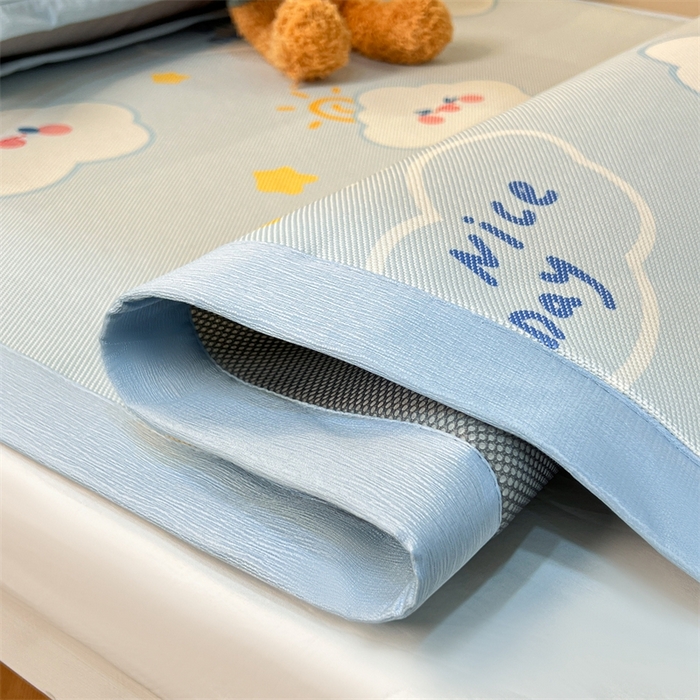 91家纺网 家纺一手货源 找家纺 久云居 2025新款冰藤席宿舍凉席席子 萌朵