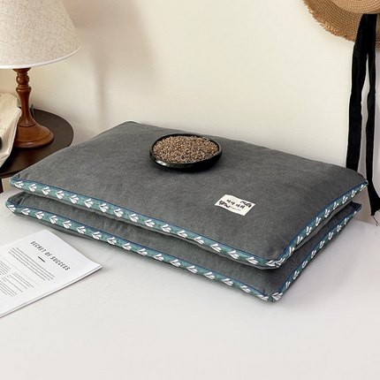 91家纺网 家纺一手货源 找家纺 （总）金牛枕芯 2025新款舒适清爽透气麻绒荞麦枕头枕芯