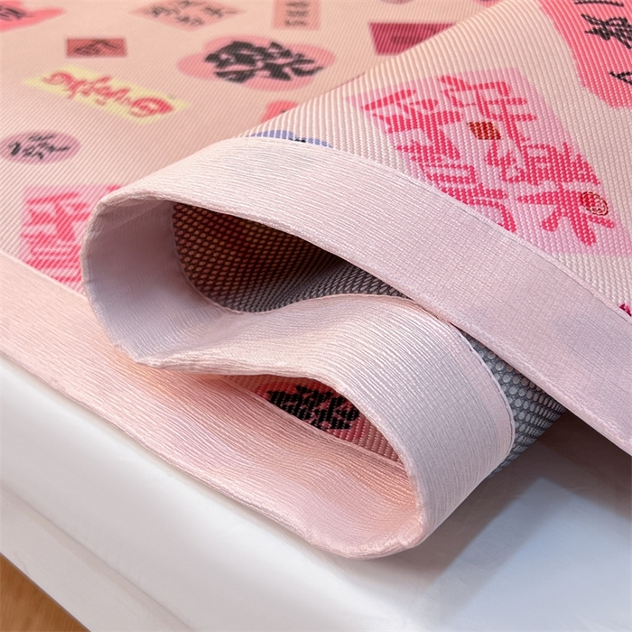 91家纺网 家纺一手货源 找家纺 久云居 2025新款冰藤席宿舍凉席席子 大吉大和