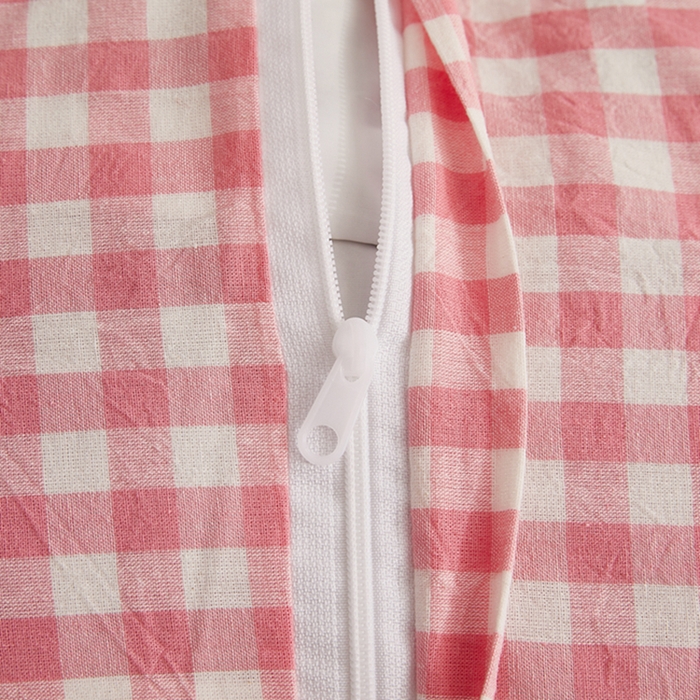 91家纺网 家纺一手货源 找家纺 （总）幸运草 2025新款格子卡通儿童纯荞麦枕头夏季幼儿园小学生全荞麦壳枕芯