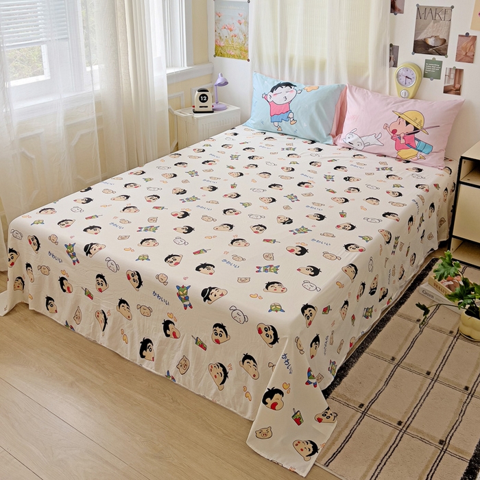 91家纺网 家纺一手货源 找家纺 一霖家纺 2025新款高克重云朵棉数码印花＋毛巾绣四件套 去春游吧