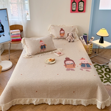 91家纺网 家纺一手货源 找家纺 （总）茉夕家纺 2025新款天丝棉大版定位床盖