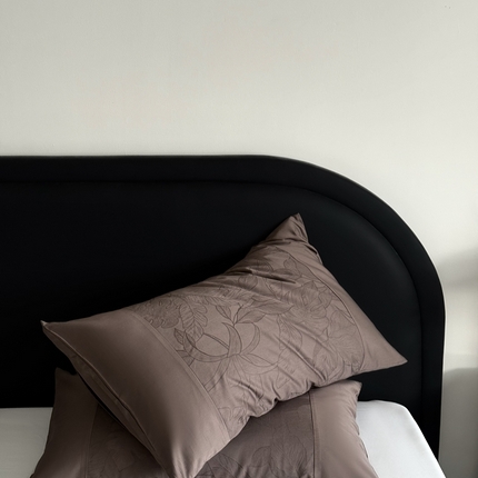 鹿班家居 2025年新品100S长绒棉提花单品枕套系列（第一组）【标准会员-2元】 单品枕套-夏日暮野卡其