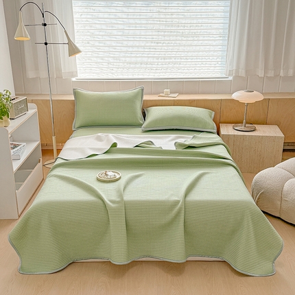 91家纺网 家纺一手货源 找家纺 （总）金盛纺 2025新款A类华夫格冰豆豆夏被夏凉被空调被可机水洗