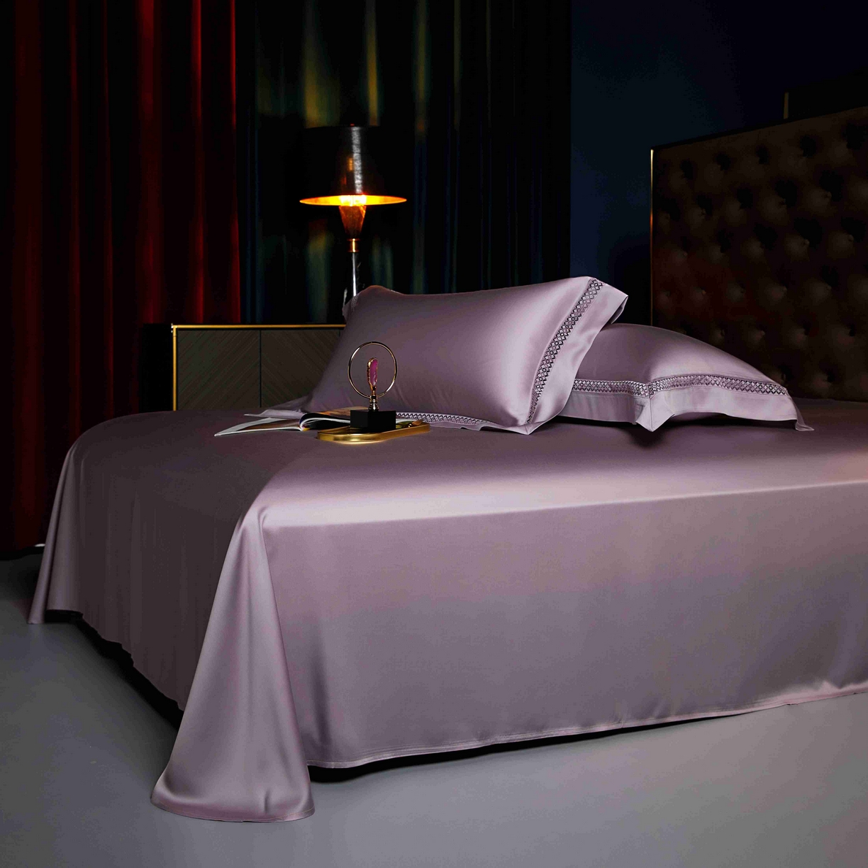 91家纺网 家纺一手货源 找家纺 米多多 2025新款天丝蚕丝夏被【含30%蚕丝】 芋泥紫