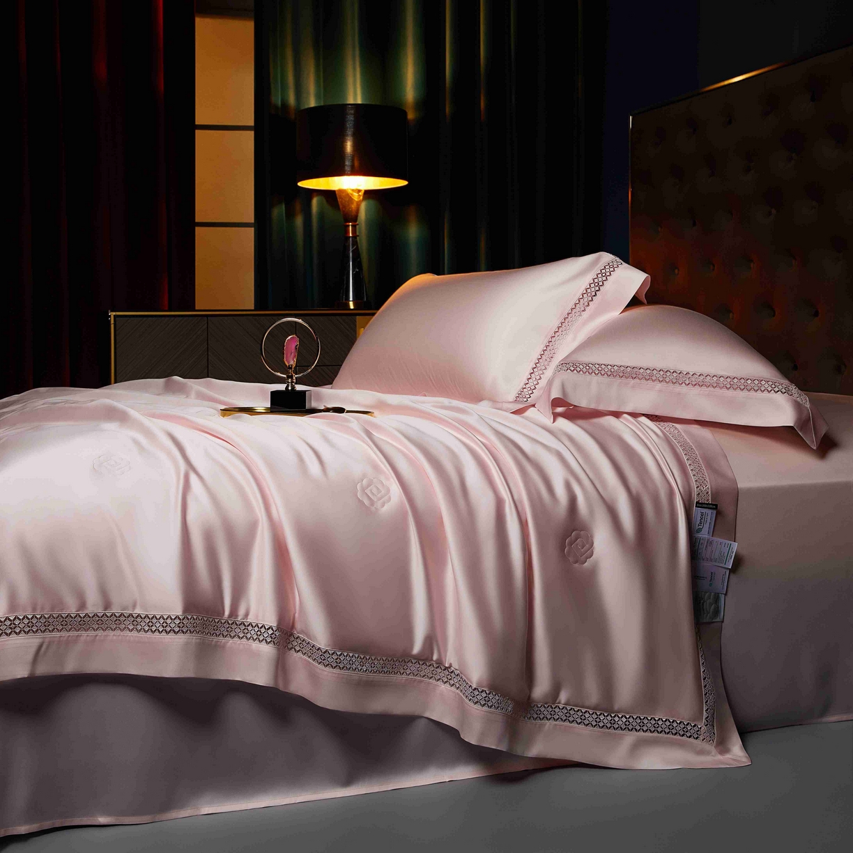 91家纺网 家纺一手货源 找家纺 米多多 2025新款天丝蚕丝夏被【含30%蚕丝】 樱花粉