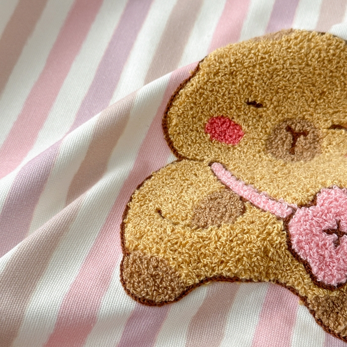 91家纺网 家纺一手货源 找家纺 如意朵 2025全棉老粗布刺绣床单系列 小卡皮