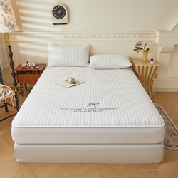 91家纺网 家纺一手货源 找家纺 （总）3C 2025新款全棉水洗棉夹棉 床笠-蝴蝶结,蝴蝶结 卡其,蝴蝶结 雪白,蝴蝶结 烟粉,蝴蝶结 月灰,组合图