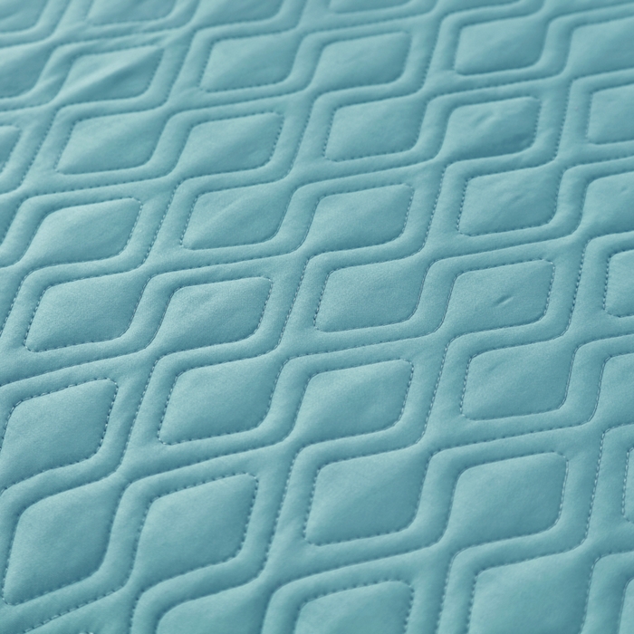 91家纺网 家纺一手货源 找家纺 OL家纺 2025新款100支天丝棉居家轻奢床盖夹棉防滑四件套 水云兰