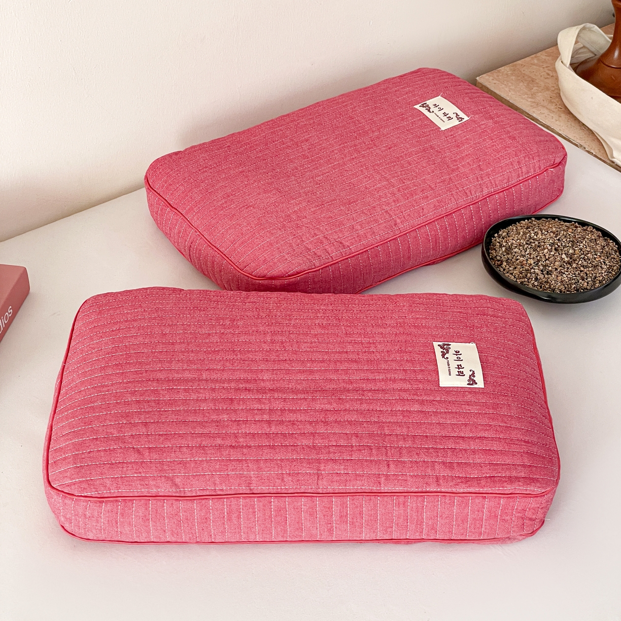 91家纺网 家纺一手货源 找家纺 （总）卓昌枕芯 2025新款韩式磨毛水洗棉面包荞麦枕头枕芯