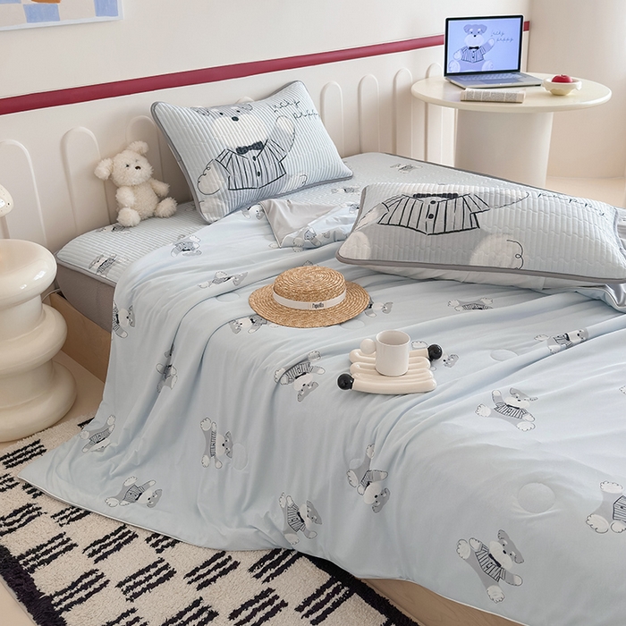 RYB红黄兰 2025新款INS原创超萌卡通锦氨冰皮夏被夏凉被空调被 憨憨雪纳瑞