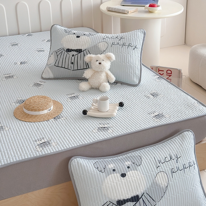 91家纺网 家纺一手货源 找家纺 RYB红黄兰 2025新款INS原创超萌卡通锦氨冰皮夏被夏凉被空调被 憨憨雪纳瑞