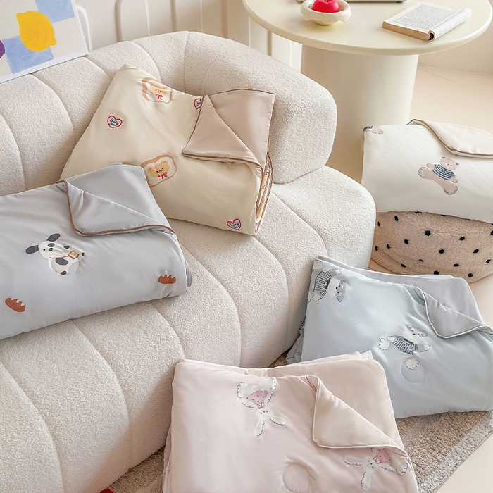 RYB红黄兰 2025新款INS原创超萌卡通锦氨冰皮夏被夏凉被空调被 组合图