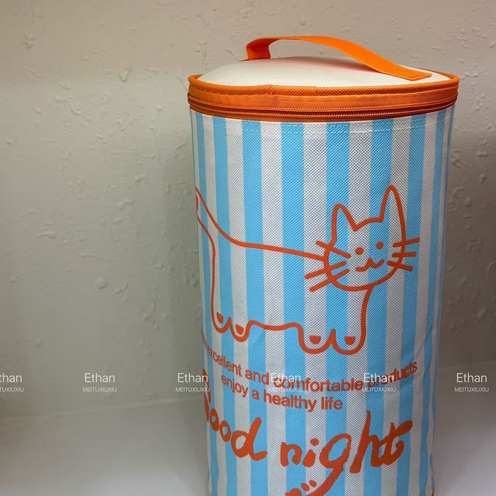 91家纺网 家纺一手货源 找家纺 RYB红黄兰 A类2025新款INS原创大版卡通锦氨冰皮夏被夏凉被空调被 包装展示图