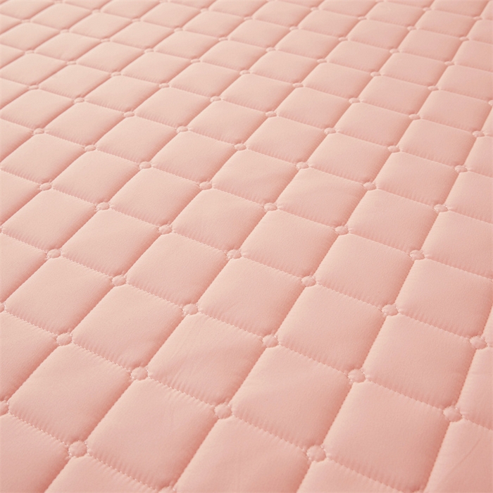 91家纺网 家纺一手货源 找家纺 魅图家纺 2025新款A类原棉防水夹棉床笠 浅玉