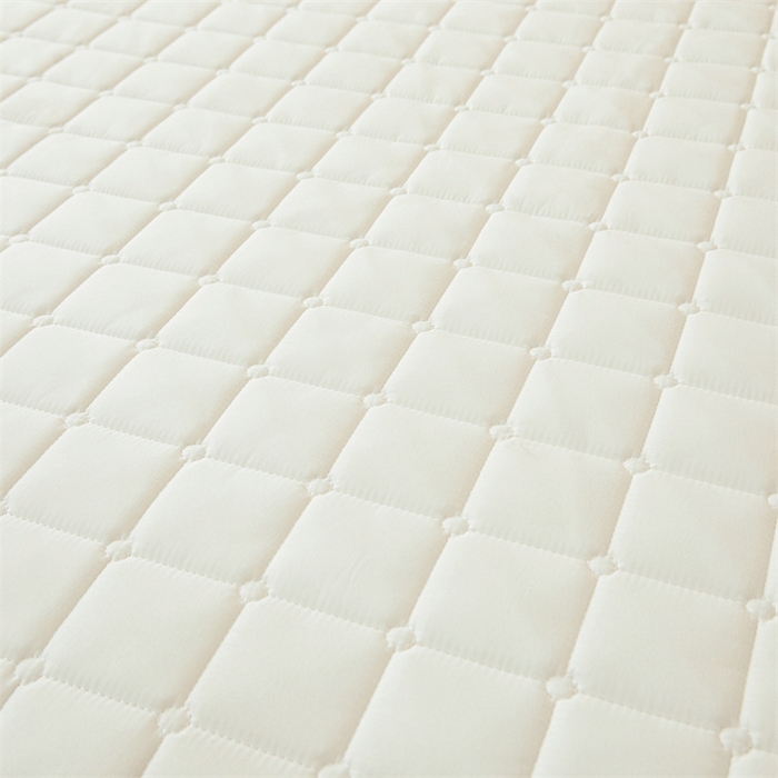 91家纺网 家纺一手货源 找家纺 魅图家纺 2025新款A类原棉防水夹棉床笠 云白