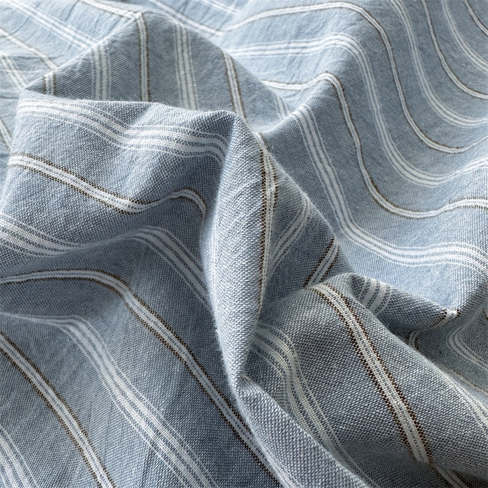 91家纺网 家纺一手货源 找家纺 （总）晚依家纺 2025新款A类全棉色织水洗棉被套单件格子条纹四件套学生宿舍被罩三件套定制定做