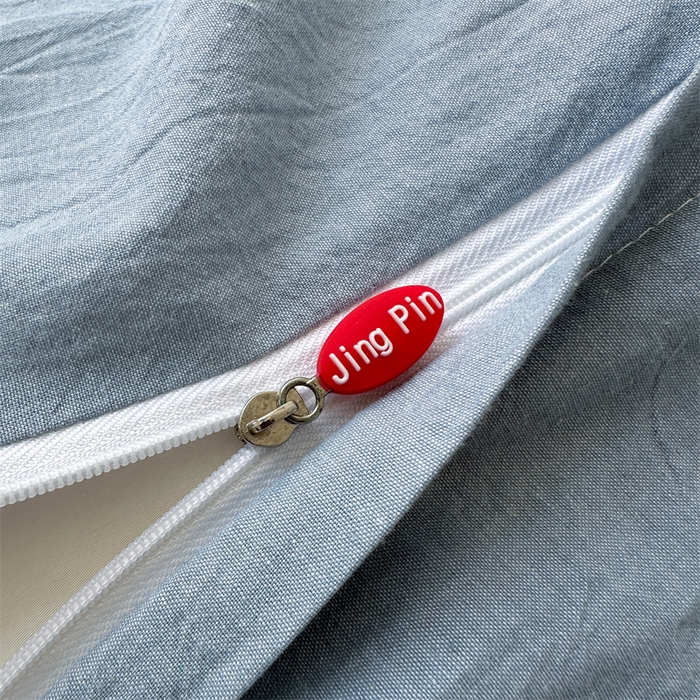 91家纺网 家纺一手货源 找家纺 （总）晚依家纺 2025新款A类全棉色织水洗棉被套单件格子条纹四件套学生宿舍被罩三件套定制定做