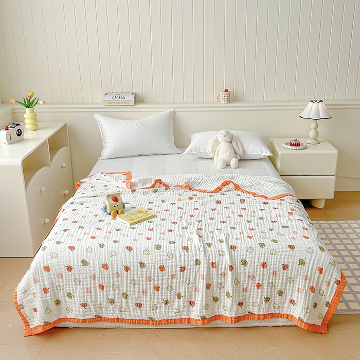 91家纺网 家纺一手货源 找家纺 （总）萌飞 2025新款全棉纯棉六层纱布泡泡纱布毛巾被夏凉被空调被