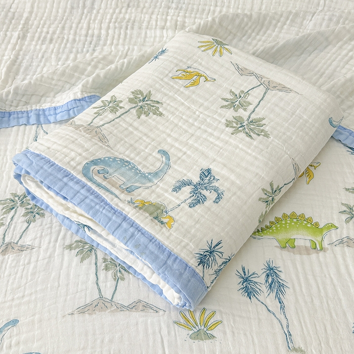 91家纺网 家纺一手货源 找家纺 （总）萌飞 2025新款全棉纯棉六层纱布泡泡纱布毛巾被夏凉被空调被