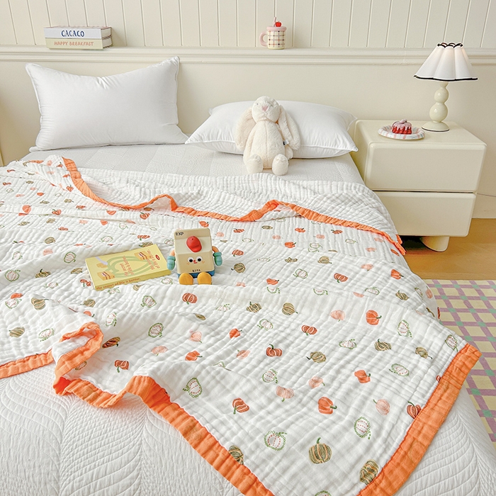 91家纺网 家纺一手货源 找家纺 （总）萌飞 2025新款全棉纯棉六层纱布泡泡纱布毛巾被夏凉被空调被