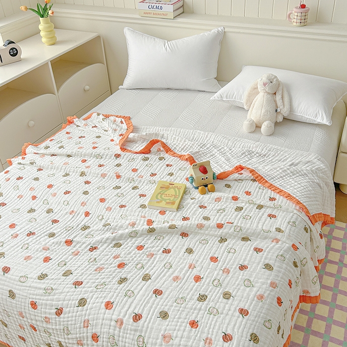 91家纺网 家纺一手货源 找家纺 （总）萌飞 2025新款全棉纯棉六层纱布泡泡纱布毛巾被夏凉被空调被