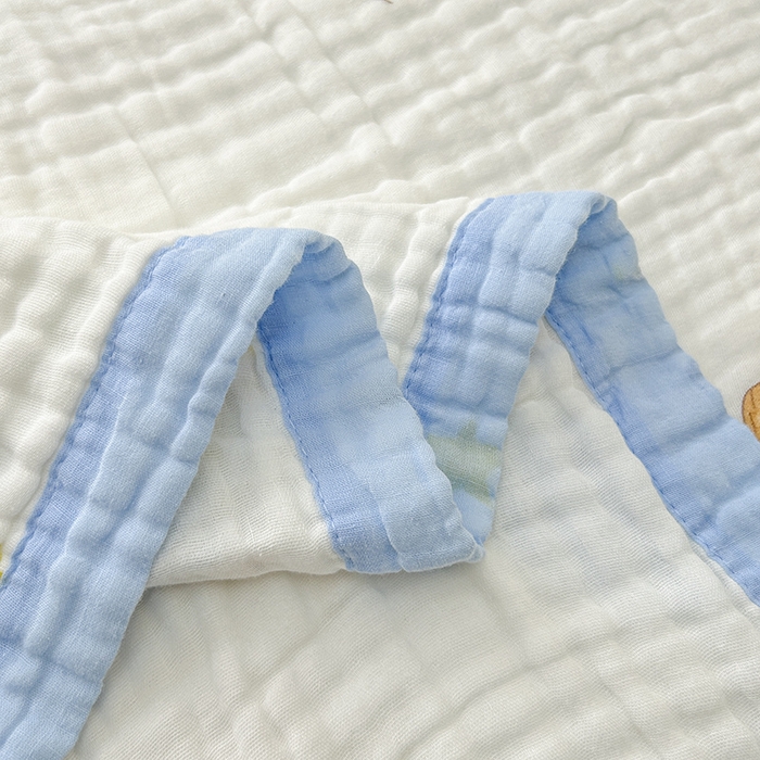 91家纺网 家纺一手货源 找家纺 萌飞 2025新款全棉纯棉六层纱布泡泡纱布毛巾被夏凉被空调被 热气球