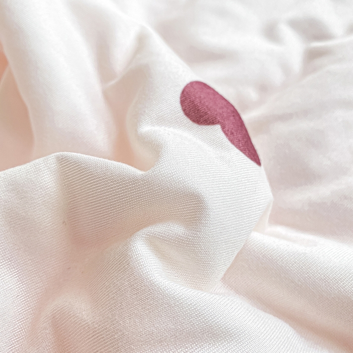 91家纺网 家纺一手货源 找家纺 萌飞 2025新款冷暖双感夏被夏凉被空调被 爱心蝴蝶结