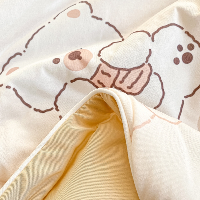 91家纺网 家纺一手货源 找家纺 萌飞 2025新款冷暖双感夏被夏凉被空调被 比利小熊