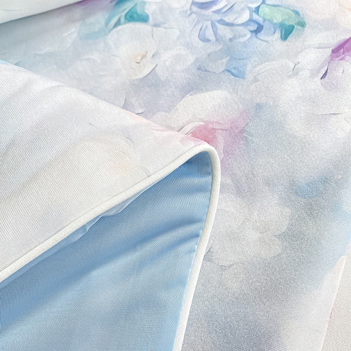 91家纺网 家纺一手货源 找家纺 萌飞 2025新款冷暖双感夏被夏凉被空调被 浮花半日