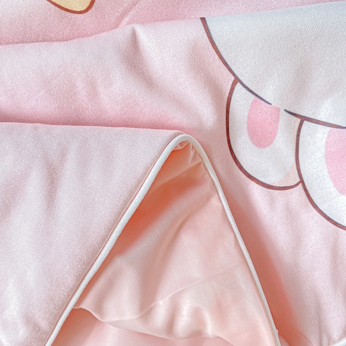 91家纺网 家纺一手货源 找家纺 萌飞 2025新款冷暖双感夏被夏凉被空调被 晚安小兔