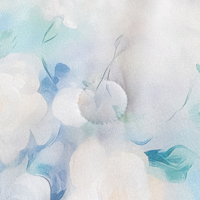 91家纺网 家纺一手货源 找家纺 萌飞 2025新款冷暖双感夏被夏凉被空调被 浮花半日