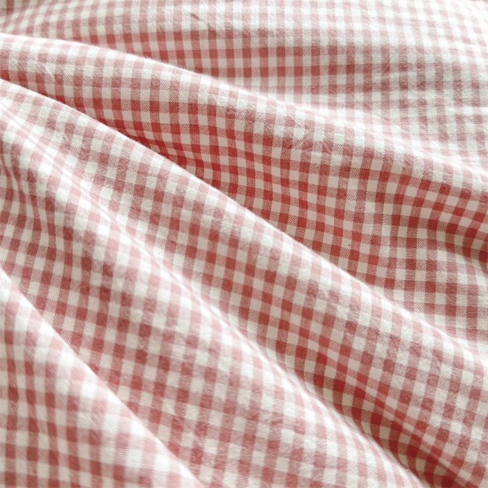 91家纺网 家纺一手货源 找家纺 晚依家纺 2025新款A类全棉色织水洗棉被套单件格子条纹四件套学生宿舍被罩三件套定制定做 遇见-蜜粉