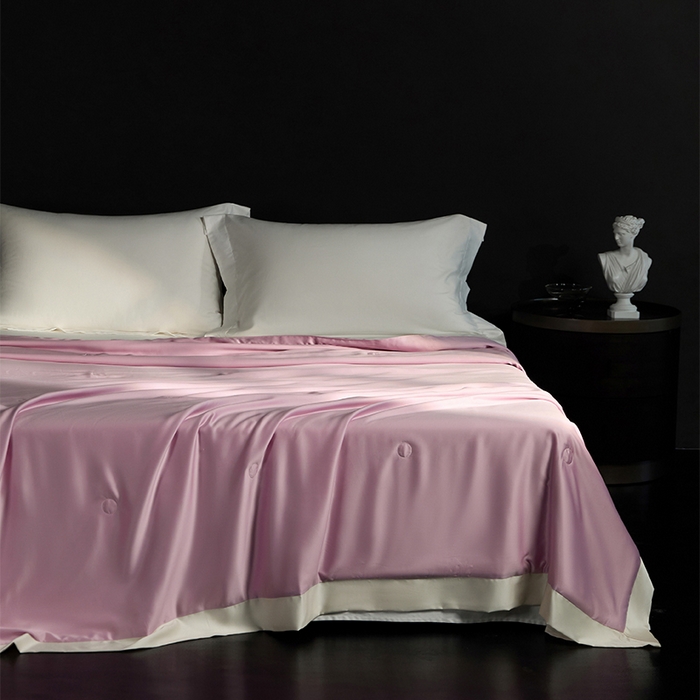 91家纺网 家纺一手货源 找家纺 （总）100支兰精天丝夏被纯色莱赛尔天丝空调被 天丝夏凉被