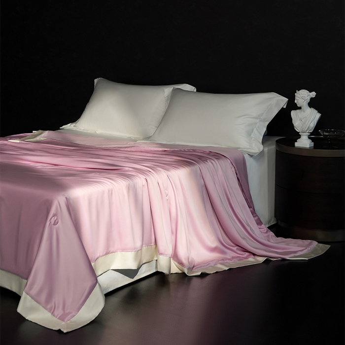 91家纺网 家纺一手货源 找家纺 （总）100支兰精天丝夏被纯色莱赛尔天丝空调被 天丝夏凉被