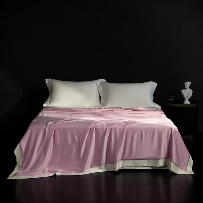 100支兰精天丝夏被纯色莱赛尔天丝空调被 天丝夏凉被 浪漫紫