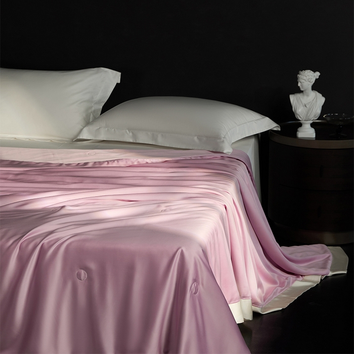 91家纺网 家纺一手货源 找家纺 100支兰精天丝夏被纯色莱赛尔天丝空调被 天丝夏凉被 浪漫紫