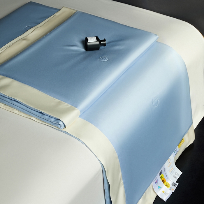 91家纺网 家纺一手货源 找家纺 100支兰精天丝夏被纯色莱赛尔天丝空调被 天丝夏凉被 圣托蓝